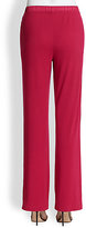 Thumbnail for your product : St. John Satin-Trimmed Jersey Pants