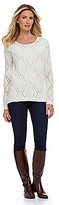 Thumbnail for your product : Gibson & Latimer Pointelle Sweater
