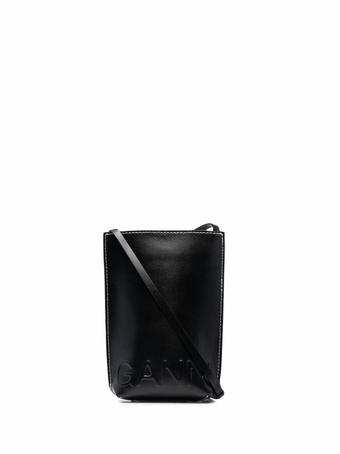 Ganni EmbossedLogo Crossbody Bag ShopStyle