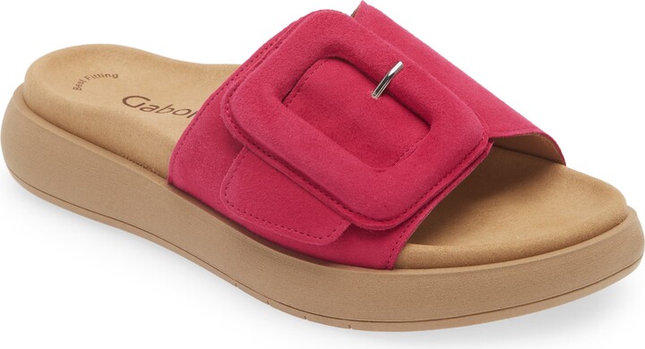 Gabor Buckle Slide Sandal - ShopStyle