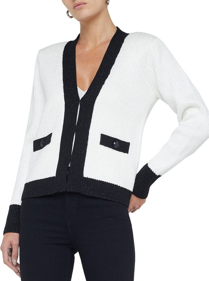 L'Agence Jinny Sequin Cardigan