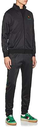 Marcelo Burlon County of Milan County of Milan X Kappa Men's Logo-Embroidered Tech-Jersey Track Pants - Black