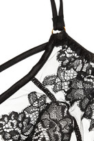 Thumbnail for your product : Agent Provocateur Demelza lace-appliquéd tulle underwired bra