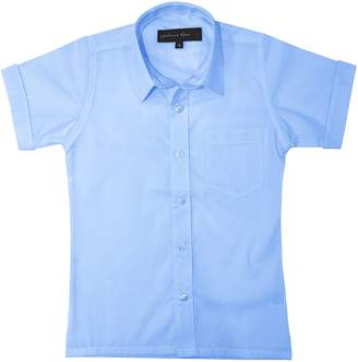 Johnnie Lene Boys Short Sleeves Solid Dress Shirt #JL44