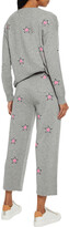 Thumbnail for your product : Chinti and Parker Cropped Intarsia Wool And Cashmere-blend Track Pants