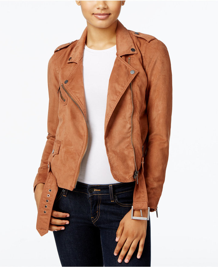 Calvin Klein Jeans FauxSuede Moto Jacket ShopStyle