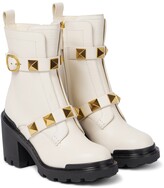 Thumbnail for your product : Valentino Garavani Roman Stud leather ankle boots