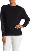 Thumbnail for your product : Catherine Malandrino Ribbon Swirl Fleece Pullover Sweatshirt