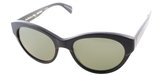 Thumbnail for your product : Paul Smith Aberdeen PM 8235SU Matte Onyx Shiny Onyx Plastic Cat Eye Sunglasses Green Polarized Lens