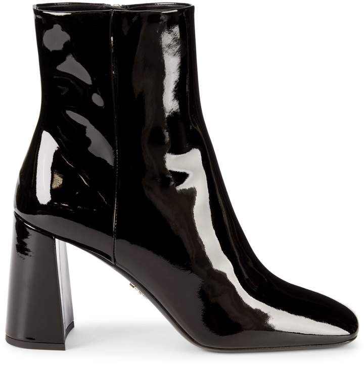 prada logo heel bootie