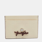 Thumbnail for your product : Jimmy Choo Cream Leather Aries Card Holder