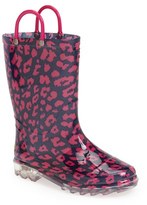 Thumbnail for your product : Western Chief 'Wild Cat' Light-Up Rain Boot (Toddler & Little Kid)