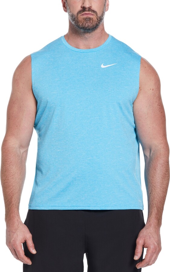 Nike Men's Big & Tall Men's Dri-fit Upf 40+ Heathered Sleeveless Rash Guard  - ShopStyle Swimwear