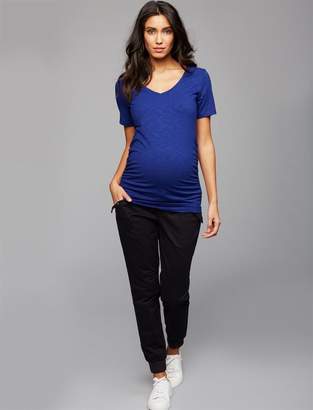 A Pea in the Pod Under Belly Sateen Jogger Maternity Jogger Pant