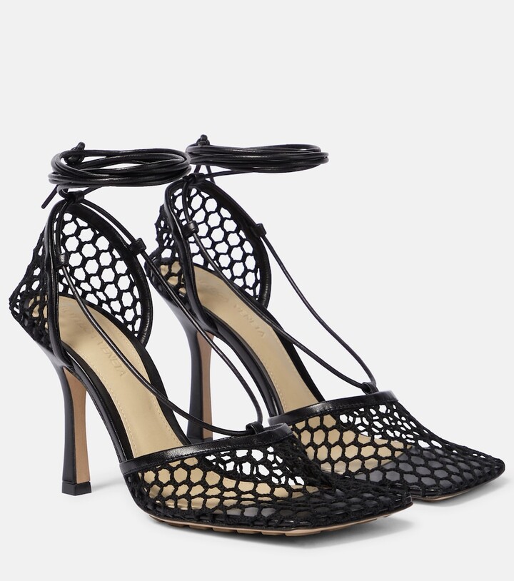 mesh platform heels