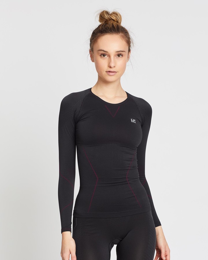 LP Support Women's Grey all compression Air Compression Long Sleeve