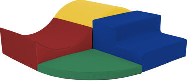 Factory Direct Partners SoftScape Curvy Corner Climber, 4-Piece - Earthtone