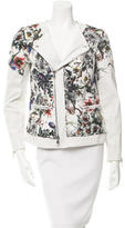 Thumbnail for your product : Rebecca Taylor Leather-Trimmed Moto Jacket