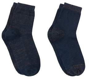 MANGO Pack 2 metallic socks