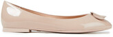 Thumbnail for your product : Stuart Weitzman Adeliza Embellished Patent-leather Ballet Flats