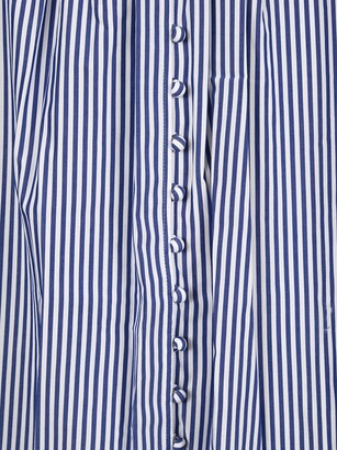 Self-Portrait Stripe Cotton Maxi Dress