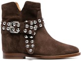 Thumbnail for your product : Via Roma 15 Stud-Embellished Leather Boots