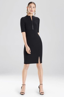 black dress with zipper down the back