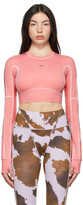 Thumbnail for your product : adidas by Stella McCartney Pink Truestrength Yoga Cropped Top