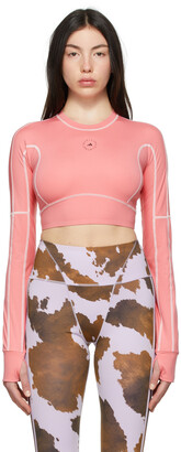 adidas by Stella McCartney Pink Truestrength Yoga Cropped Top