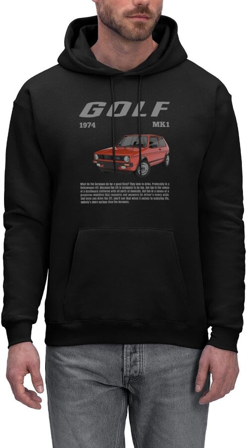 Spreadshirt Volkswagen Red Golf GTI MK1 | Classic Car Men's Hoodie