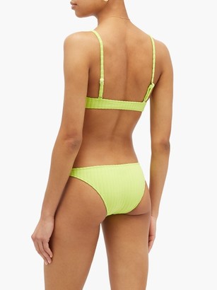 Solid & Striped The Rachel Ribbed Bikini Briefs - Green