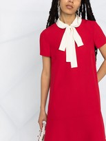 Thumbnail for your product : RED Valentino Pussy-Bow Shift Dress
