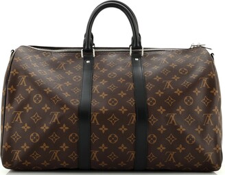 Buy Brand New & Pre-Owned Louis Vuitton Keepall 45 Bandouliere Monogram  Macassar Canvas Bag Online