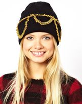 Thumbnail for your product : ASOS Chain Detail Beanie