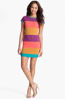 Thumbnail for your product : Nicole Miller Print Cap Sleeve Sheath Dress