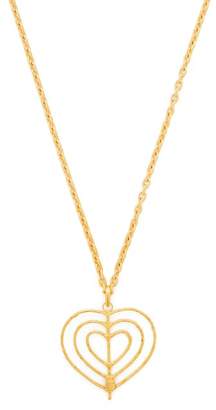 Sylvia Toledano - Valentine Heart Pendant Necklace - Womens - Gold