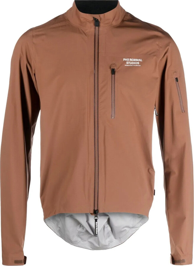 Pas Normal Studios Logo-Print Zip-Up Jacket