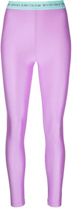 Versace Jeans Couture Farfetch Women's Purple Trousers
