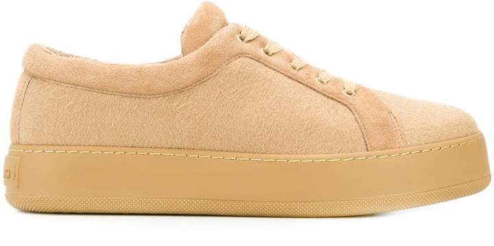 Max Mara suede low-top sneakers - ShopStyle Trainers