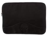 Thumbnail for your product : Ghurka Leather-Trimmed Laptop Case