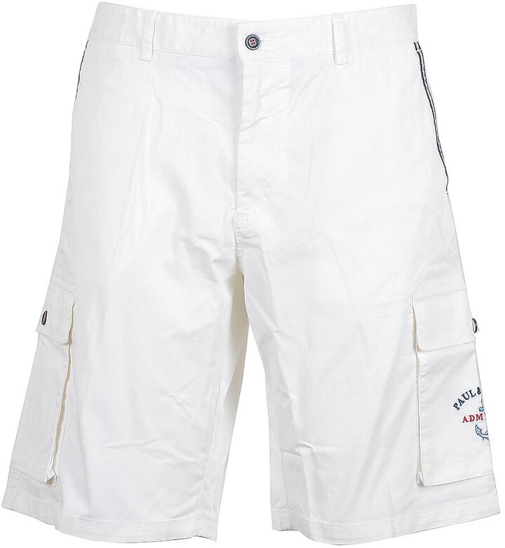 Paul & Shark White Men's Cargo Shorts ShopStyle