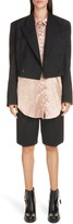 Thumbnail for your product : Acne Studios Josie Crop Wool & Mohair Blazer