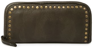 Persaman New York Laura Studded Leather Zip Wallet