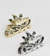 Thumbnail for your product : ASOS Pack of 2 Flower Hair Clips