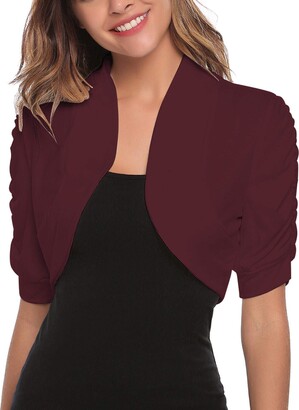 wine red shrug