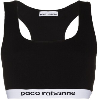 Paco Rabanne Logo-Tape Sports Bra