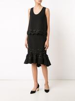 Thumbnail for your product : Carolina Herrera floral embroidery tank