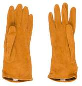 Thumbnail for your product : Neiman Marcus Suede Ruched Gloves