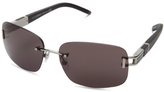 Thumbnail for your product : Montblanc Men's MB408S Square Metal Sunglasses