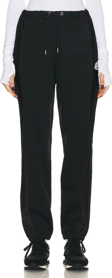 Moncler Cotton Fleece Pant in Black